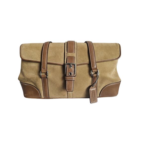 Coach Legacy West Suede Flap Bag- - Picture 1 of 4